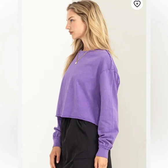 Raw Hem Long Sleeve - Picture 2 of 6